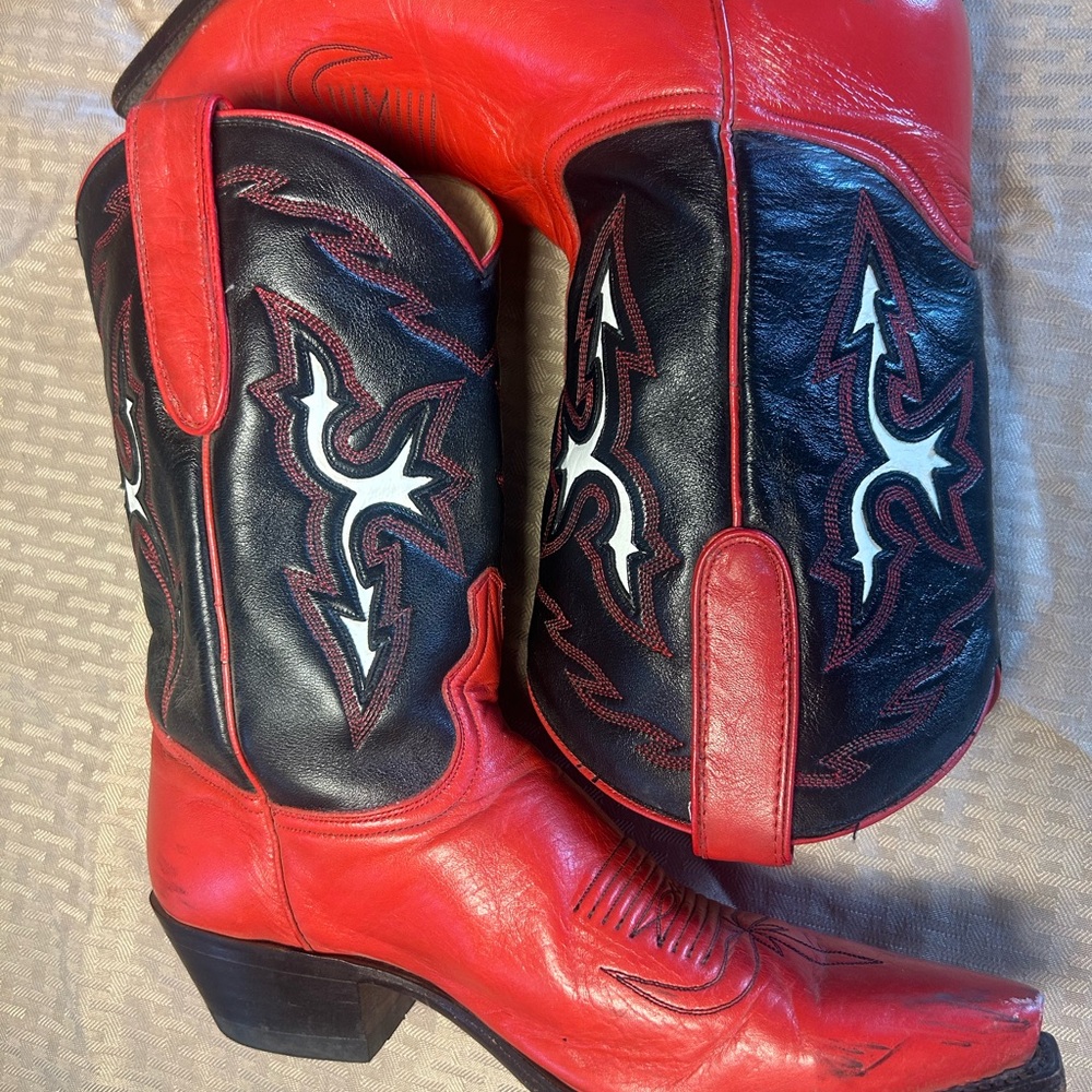Dan Post Red and Black Western Boots